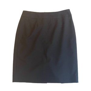 Calvin Klein Womens Straight & Pencil Mini Skirt Back Zip Flat Front Black SZ 6P